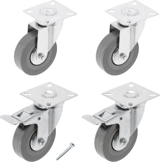 Anti-lek wiel 3.00-4 20mm asgat stalen velg kogellager Anti-lek wiel 3.00-4 20mm asgat stalen velg kogellager