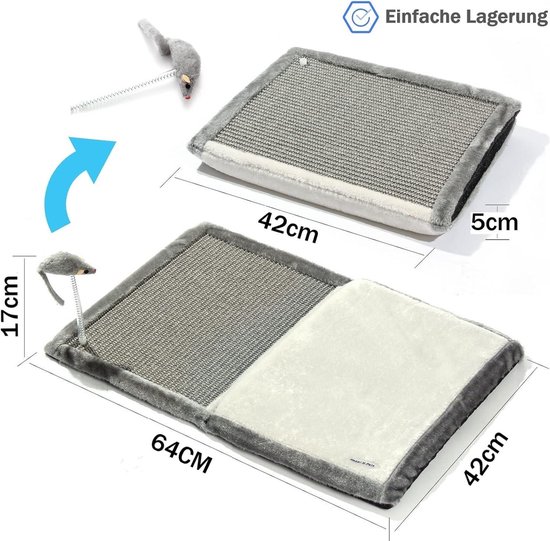 YITAHOME Klimwand kattenset van flanel, 10-delig stabiel kattenmeubel