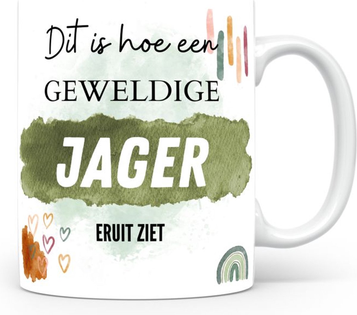 Mok bedrukken met beroep Jager