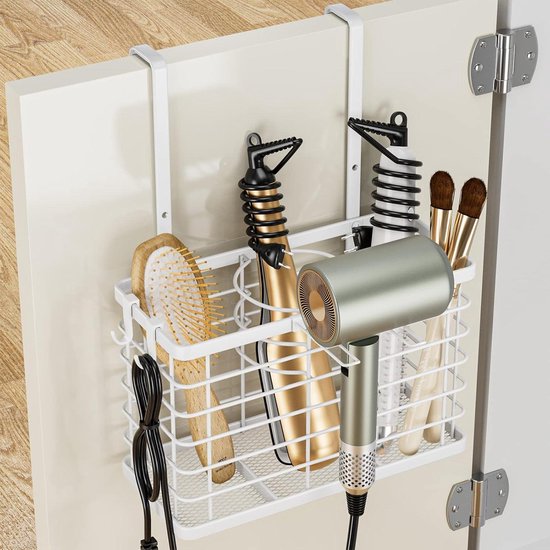 Levemolo Haardrogerhouder Wandmontage Organizerbox Voor Haargereedschap En Make-up