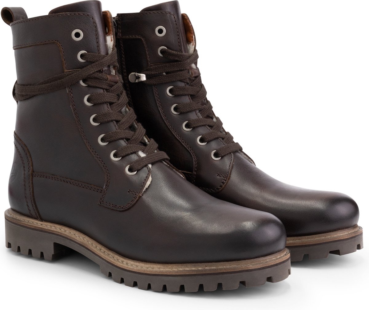 Italiaanse handgemaakte leren Beck-schoenen for heren, hoge