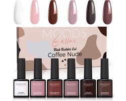 Moods Gellac BIAB - Builder in a Bottle – BIAB Nagel Builder Gel - Coffee Nude - HEMA & TPO Free