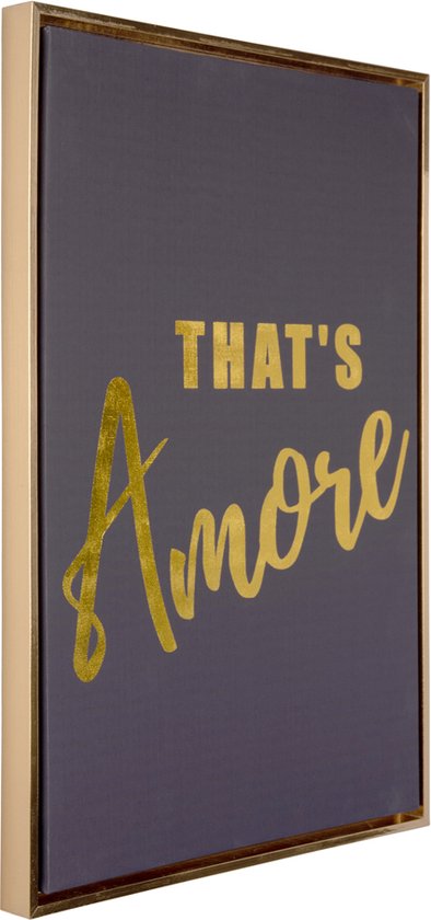 Present Time - Art murale That's Amore Medium - Noir et or