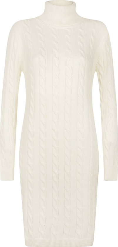 Felix Hardy Coltrui Jurk Gebreide Trui Coltrui Lang Dames Ecru - M