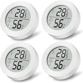 Bol.com Digitale Binnen Thermometer en Hygrometer met Smiley-Indicator - Nauwkeurige Temperatuur- en Vochtmeting voor Verschille... aanbieding