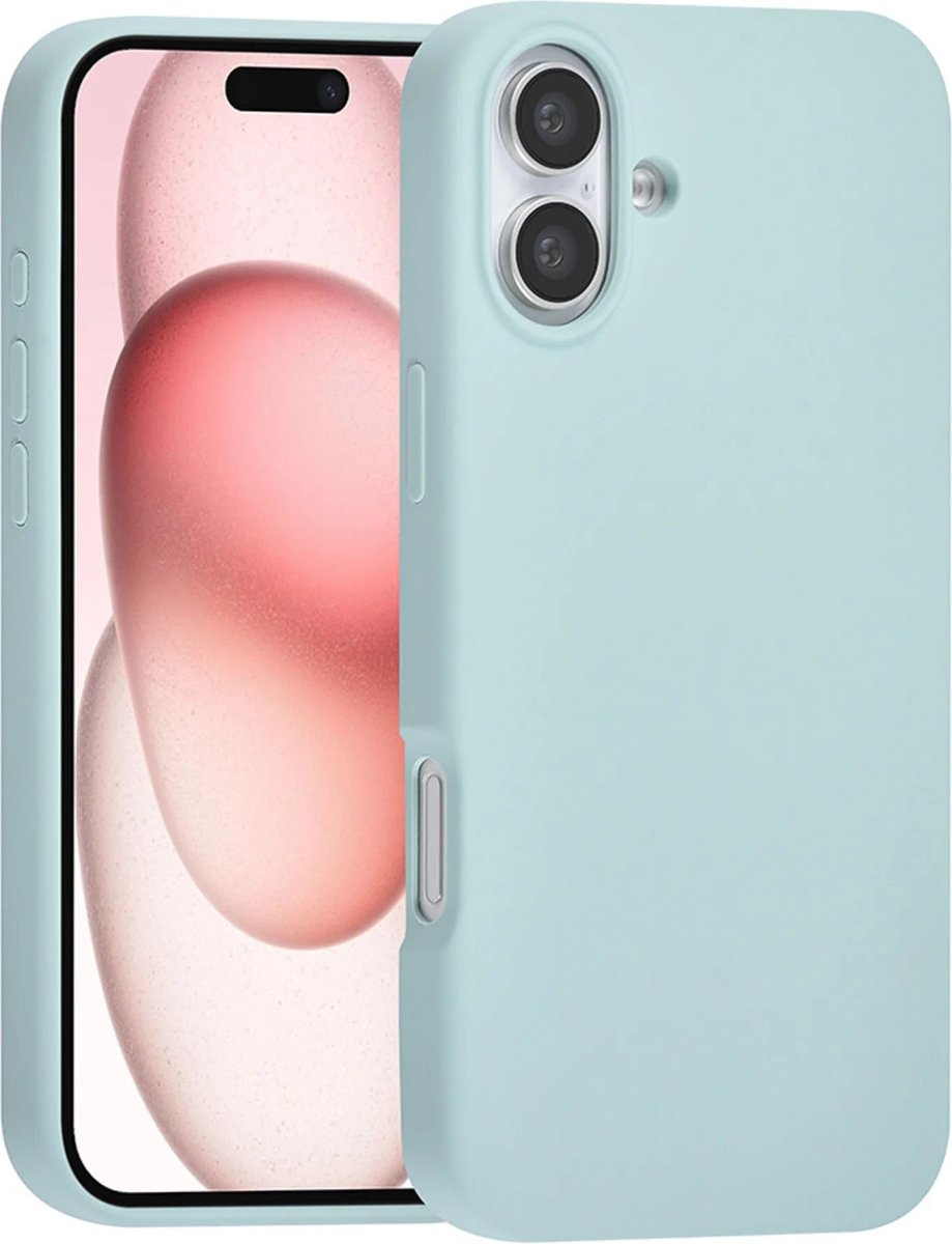 TUNIQ telefoonhoesje voor Apple iPhone 16 Plus - Siliconen backcover - Blauw