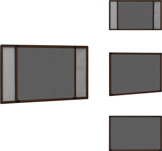 vidaXL Raamhor 90x120 cm antracietkleurig - Stoffering | Gordijnen en Lamellen