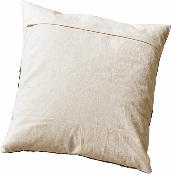 LOBERON Housse de coussin Aurignac gris/doré