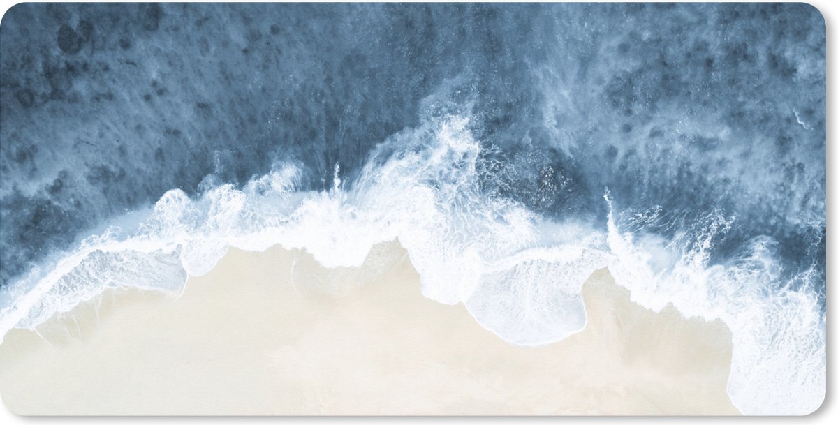 Muismat XXL 100x50 cm - Bureau onderlegger - Bureau mat Strand - Zee - Water - Natuur - Bureaumat - Gaming mousepad xl - Bureaulegger groot - Computer deskmat
