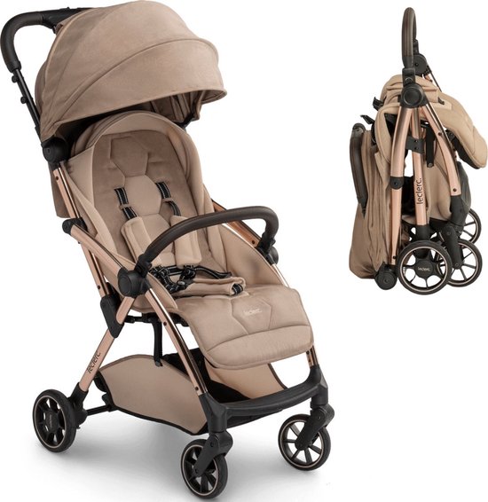 Leclerc Hexagon Buggy - Inklapbare Kinderwagen - Champagne - Reisbuggy — afbeelding 2