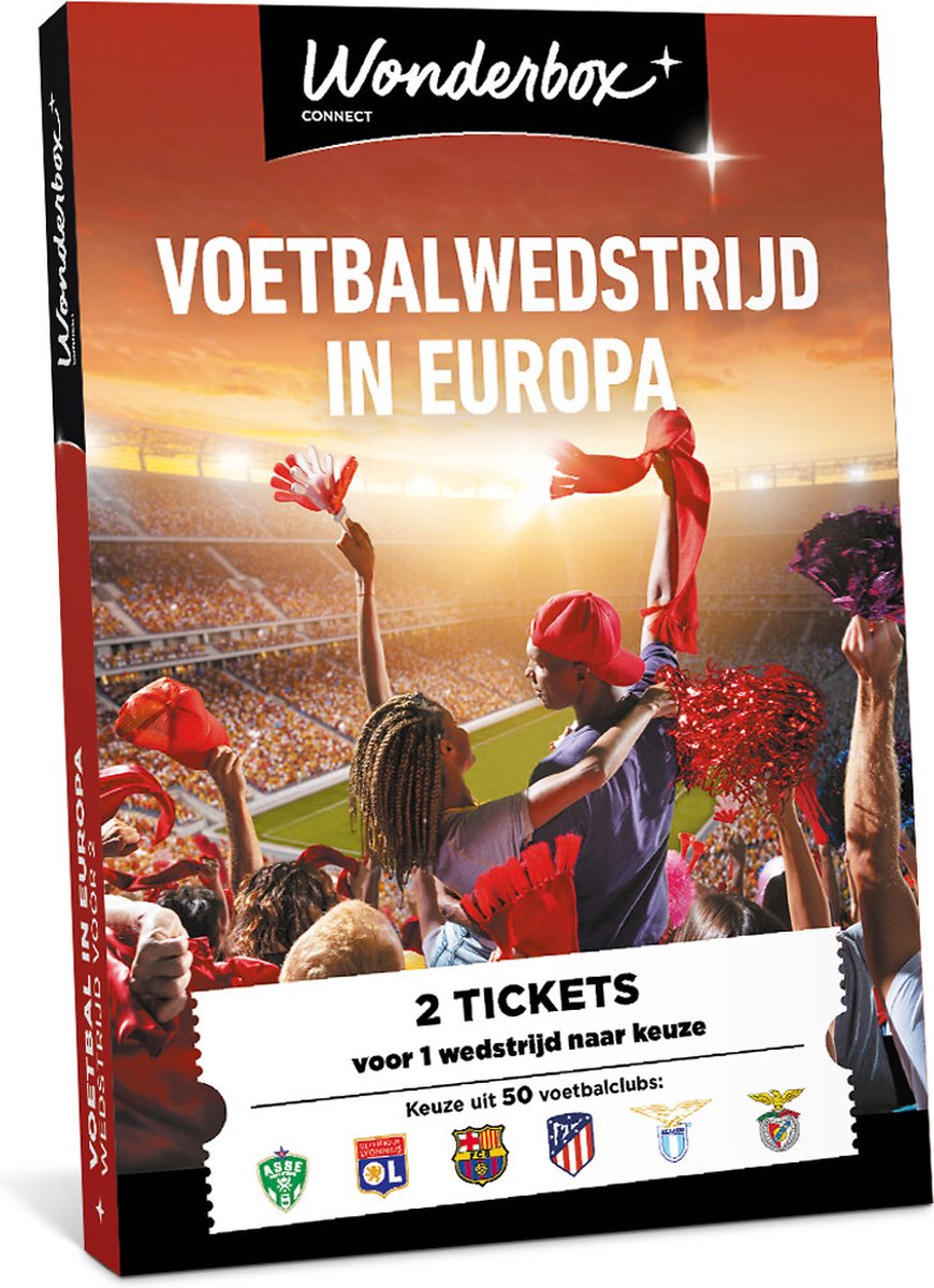 Wonderbox Cadeaubon - Voetbalwedstrijd in Europa - Voor hem