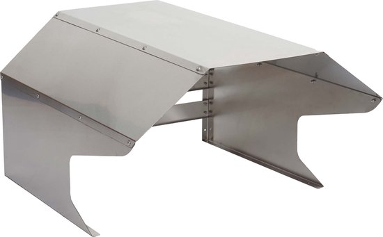 Garage pour tondeuse à gazon robot MCW-L43, auvent pour tondeuse à gazon, métal 40x59x69cm ~ acier inoxydable