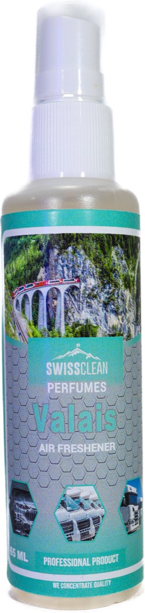 Goedkoopste Swiss Clean | Valais, Fruitig | Interior Autoparfum | Interieur parfum | 65 ML | Cleaner | Interior geur auto spray