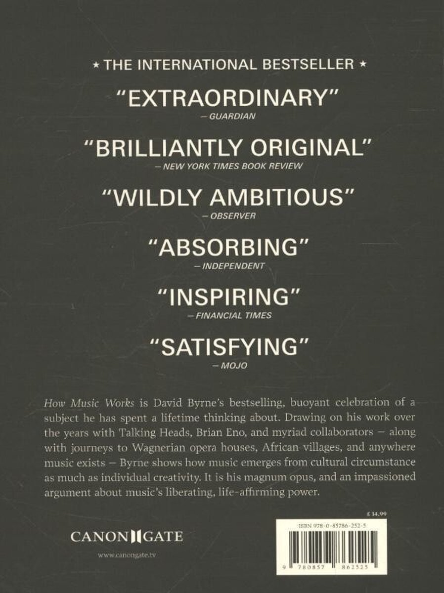 How Music Works - back cover