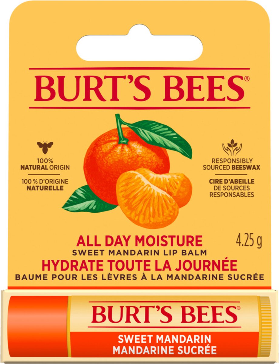 Burts Bees Lippenbalsem Sweet Mandarin blister - 4,25 gr