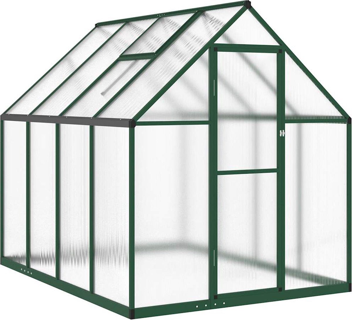 vidaXL - Tuinkas - met - basisframe - 224x169x195 - cm - aluminium - groen