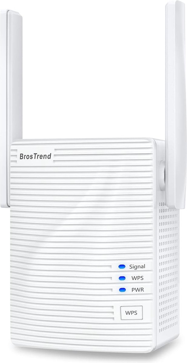 1200 Mbit/s WLAN-repeater – Dual Band WIFI-versterker met eenvoudige WPS-installatie en LAN-poort