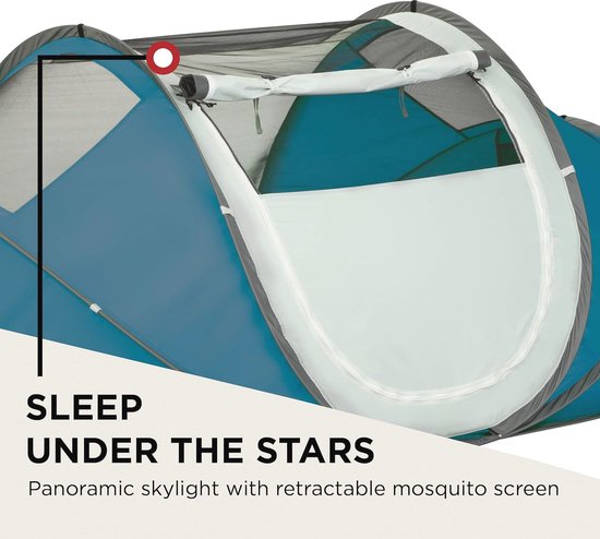 Snelle Pop-Up Tent voor 2 Personen - Ideaal voor Festivals en Weekendtrips van Merkloos — afbeelding 5