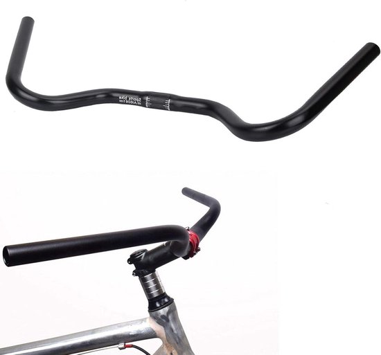 Guidon Vélo VTT En Alliage Aluminium Forme H – Noir, Largeur 71 Cm, Robuste