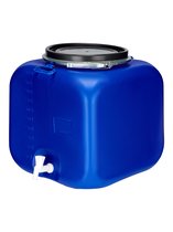 Rv vers en Grijs Water 5 Gallon Tank, 15,7x9,8x7,9 in 20l Rv Watertank Warmte-en Koude Weerstand, Aanpasbaar Ontwerp Vierkante Wateropslagtank voor Aanhangwagens Boten Jachten