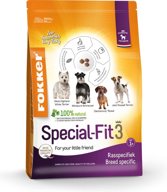 Fokker Dog Special-Fit 3 - Hondenvoer - 2.5 kg