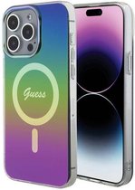 Guess iPhone 15 Pro Max 6,7" coque rigide arc-en-ciel Iridescent MagSafe