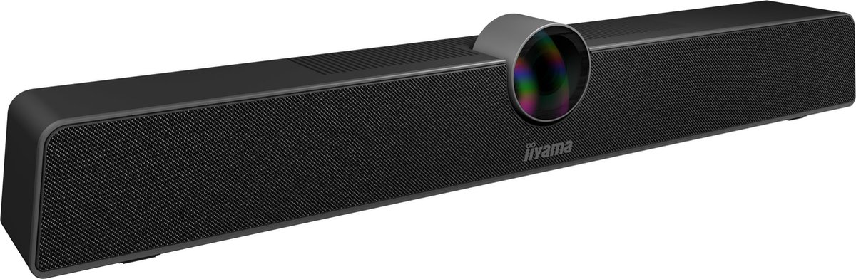 iiyama UC CAM120ULB-1 Alles-in-één conferentiebar webcam Zwart, USB Type-C