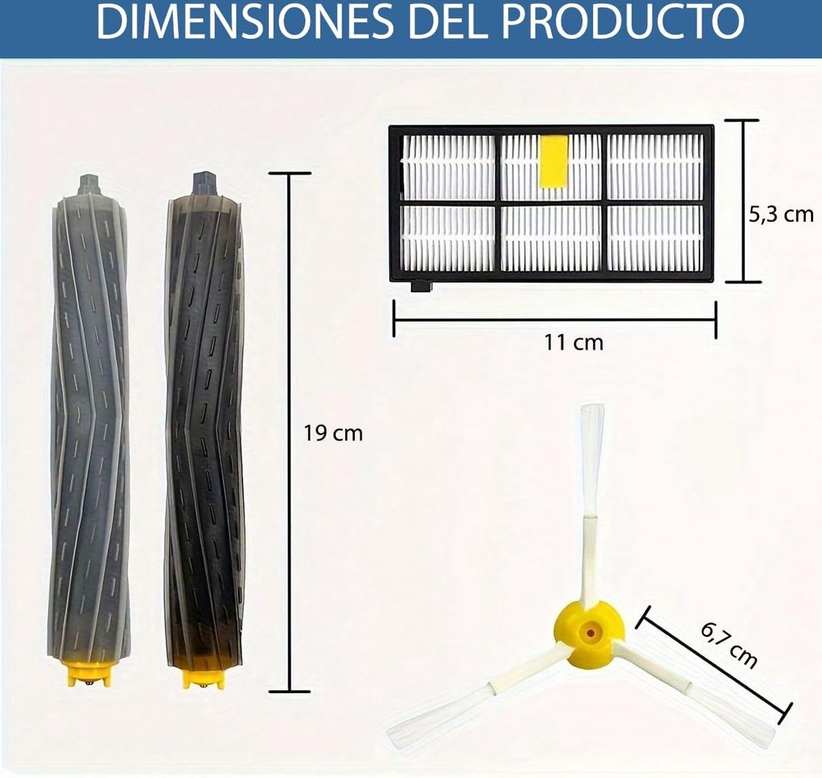 Kit 9 Filtres HEPA Compatibles Roomba 800 Et 900 - Pièces De Rechange Pour Roomba 860, 880, 960, 980… - Entretien Aspirateur Robot - 6