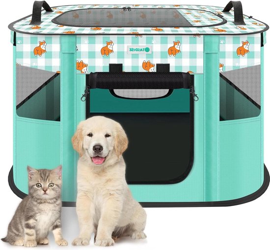 Opvouwbare Box Voor Huisdieren, Pop-up Hondenkenneltent Voor Honden Katten En Kleine Dieren Oefendierenkooi Voor Gebruik Binnenshuis Buitenshuis 1pc