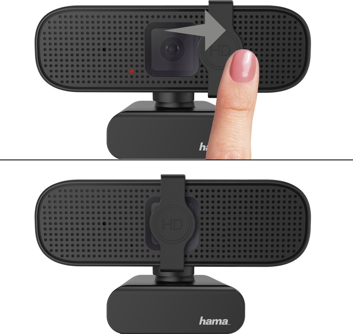 Hama C-400 Full HD-webcam x 1080 Pixel Klemhouder thumbnail 2