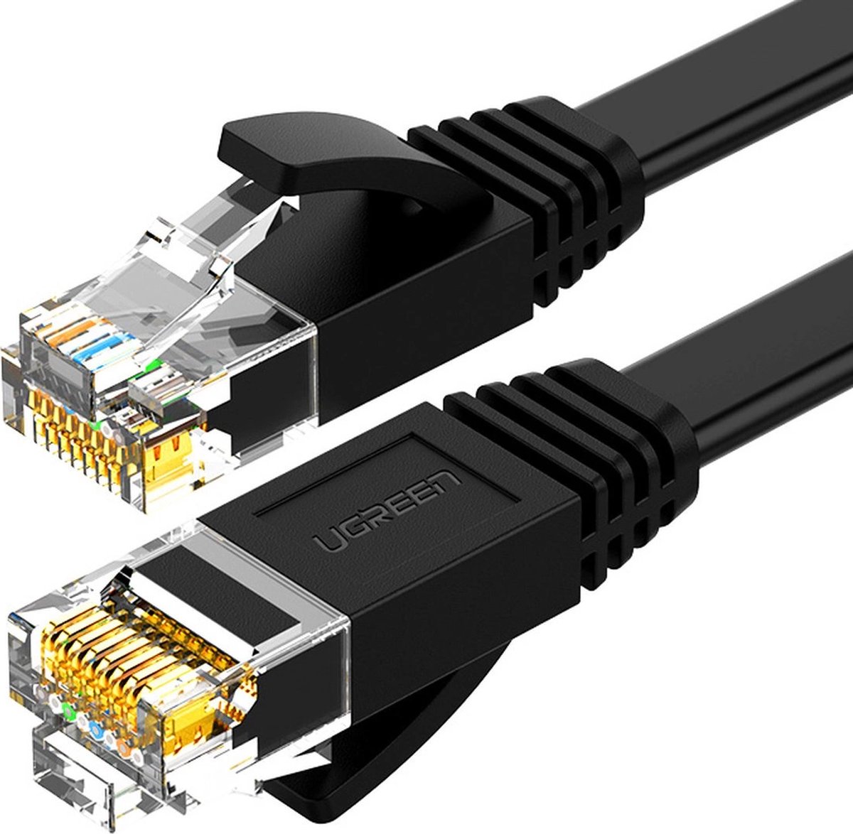 Ugreen - platte - LAN Ethernet-kabel Cat. - 6 - 5m - zwart - (NW102)