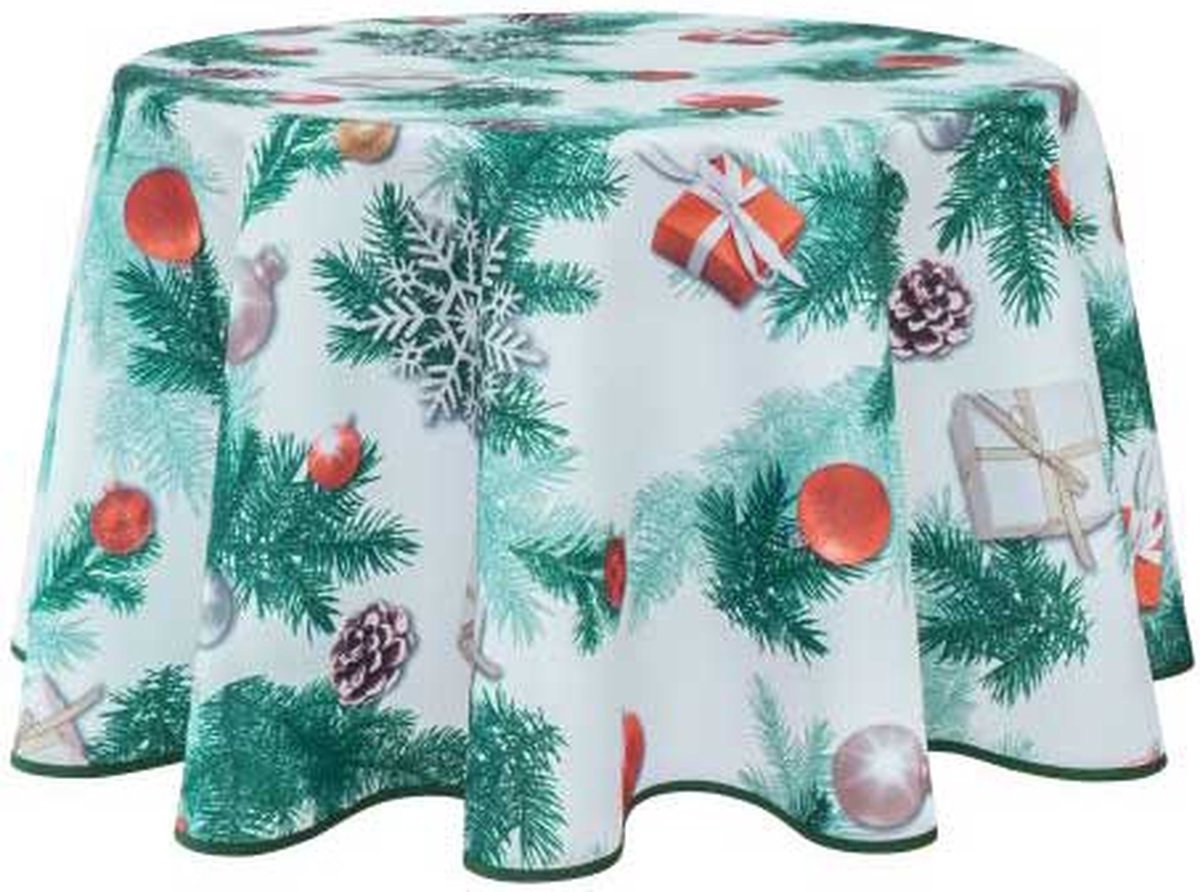 Rond Kerst Tafelkleed Kerstboom 160 cm