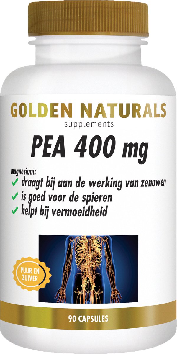 Goedkoopste Golden Naturals PEA 400mg (90 veganistische capsules