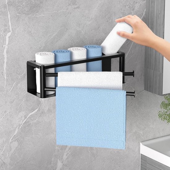 Handdoekrails Handdoekhouder Geen boren Handdoekenrek Zelfklevende handdoekstang Enkelpolig Wandmontage Ruimte Aluminium voor keuken Badkamer, 1-laags 50 cm handdoekhouders Handdoekrails Handdoekhouder Geen boren Handdoekenrek Zelfklevende handdoekstang Enkelpolig Wandmontage Ruimte Aluminium voor keuken Badkamer, 1-laags 50 cm handdoekhouders