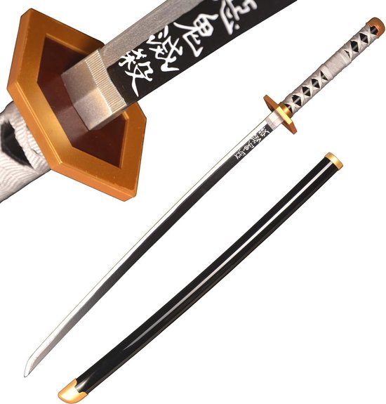 LQZJG Anime Bamboe Zwaard Katana Cosplay,Agatsuma Zenitsu Zwaard Katana 103 cm/40 inch LQZJG Anime Bamboe Zwaard Katana Cosplay,Agatsuma Zenitsu Zwaard Katana 103 cm/40 inch