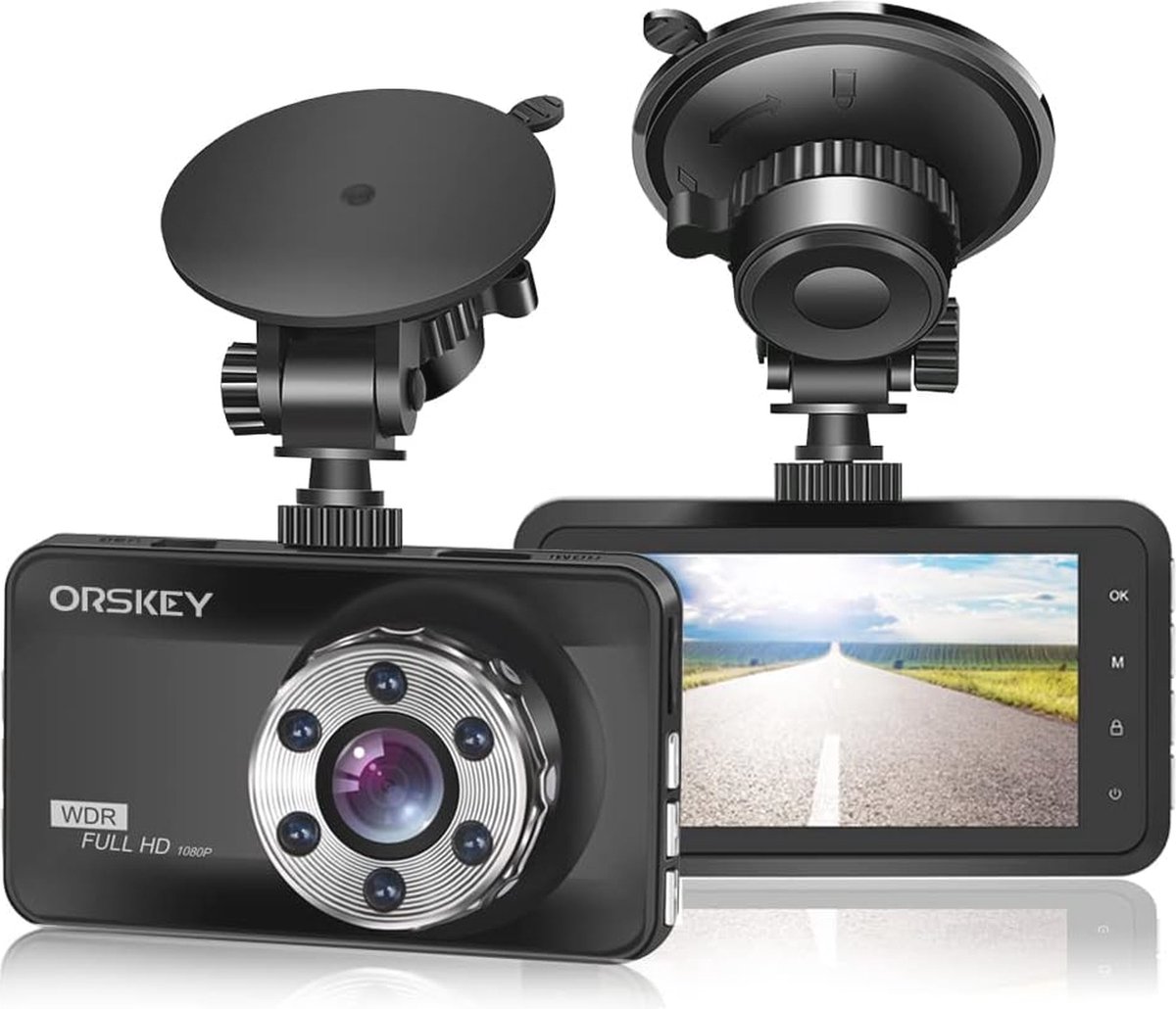 Dashcam 1080P Full HD Autocamera met Groothoek WDR en Nachtzicht