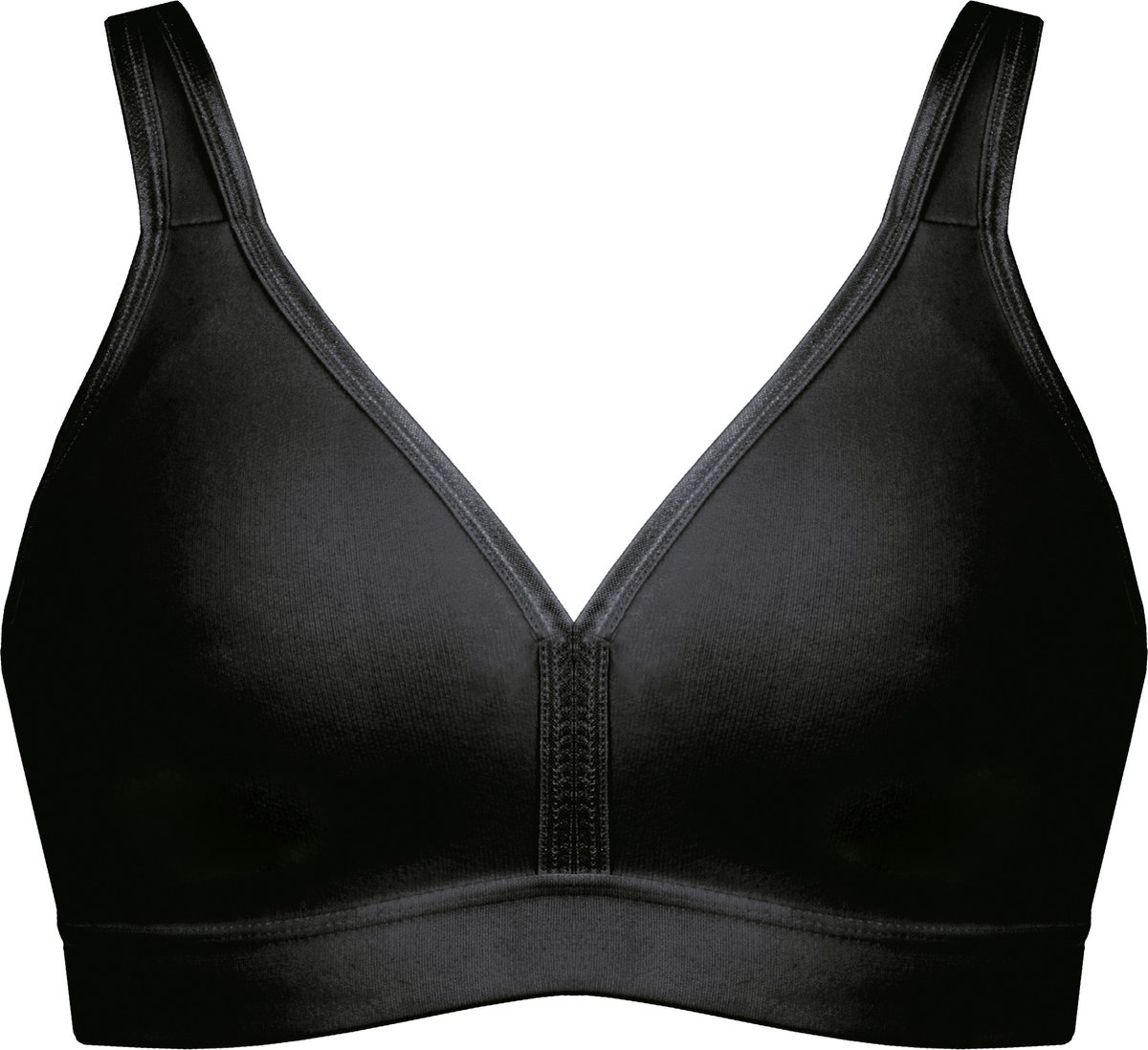 Naturana Katoenen soft bh - 86021 - Zwart