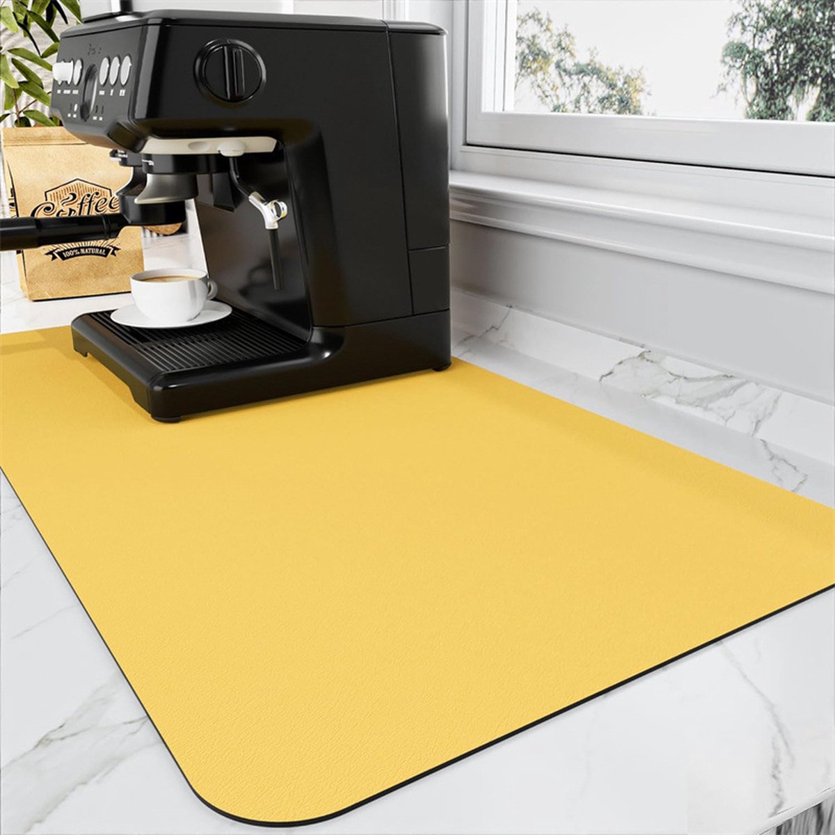 Goedkoopste Keuken Superabsorberende drainagemat Keuken Aanrecht Antislip drainagemat Keuken Aanrecht Schotel Droogmat Geschikt voor koffiebargootsteen Aanrecht