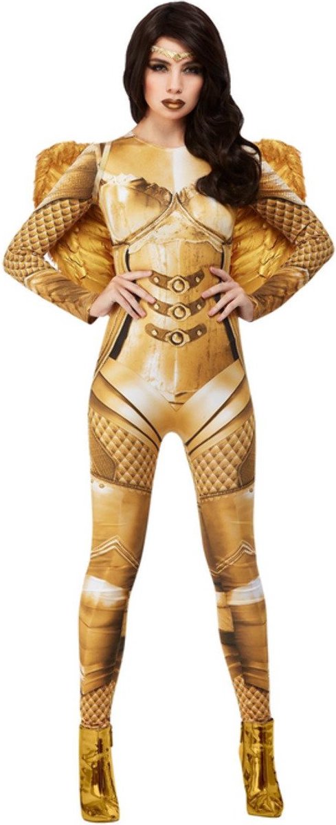 Fever - Divine Guardian Angel Kostuum - M - Goudkleurig