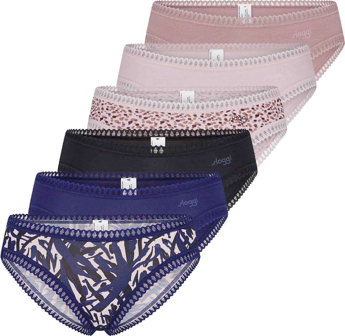 sloggi Dames slip / onderbroek 6 pack GO Crush