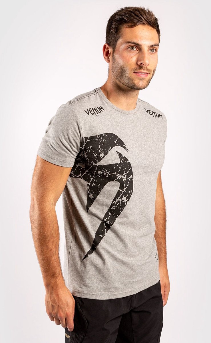 Venum T Shirt Giant Grijs Vechtsport kleding - S