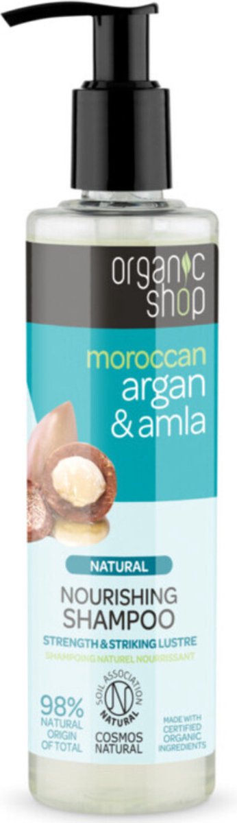 Organic Shop - Natural Nourishing Shampoo Natural Nourishing Shampoo Is Argan Hair & Amla 280Ml