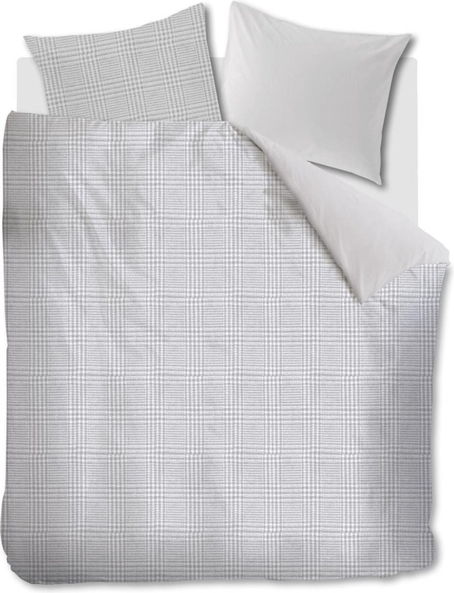 Riviera Maison Eleanor dekbedovertrek - Tweepersoons - 200x200/220 - Grijs