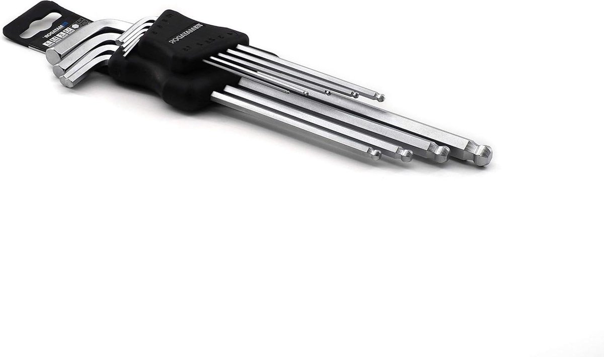 Hoekschroevendraaier lang zeskant kogelkop 15-10 mm MATADOR 0442 9091 - professionele set met lange schacht