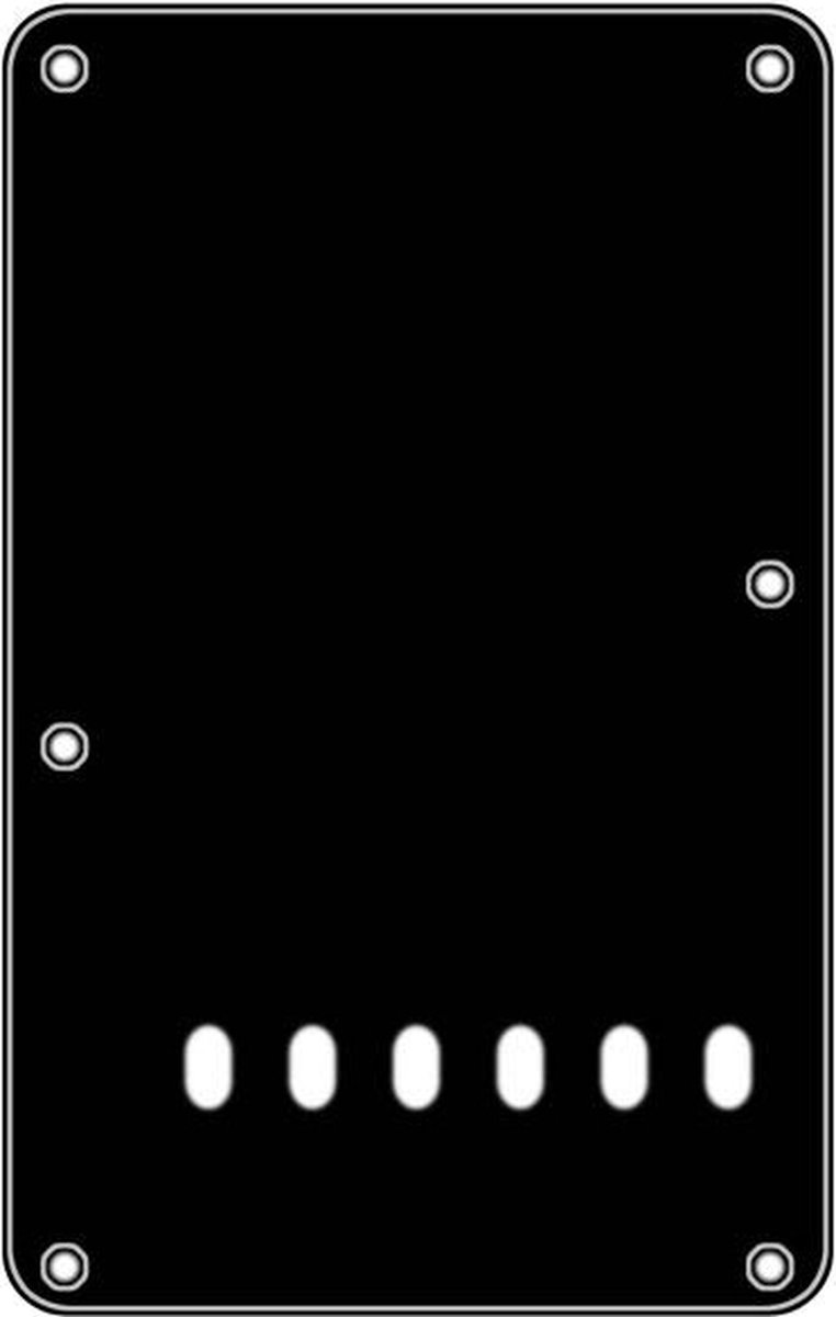 Boston BP-313-B back plate, string spacing 11,2mm, 3 ply, standard Stallion, 86x138mm, black