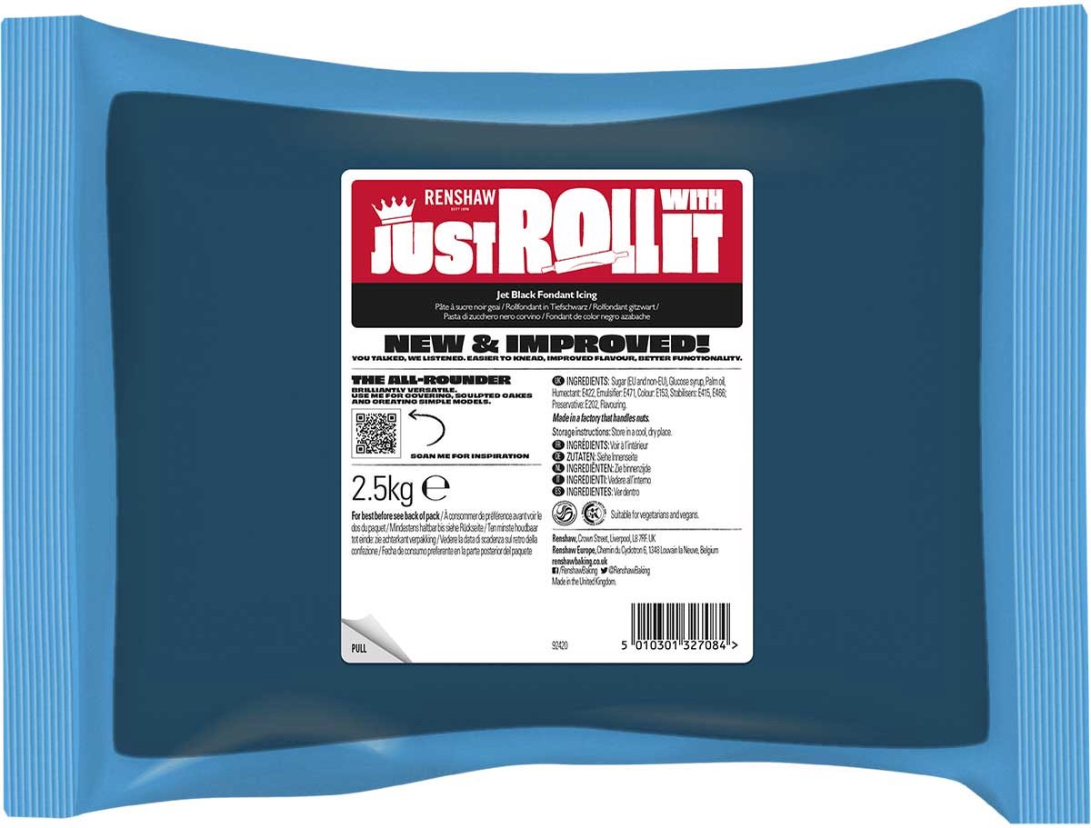 Renshaw Fondant - Zwart 2.5kg