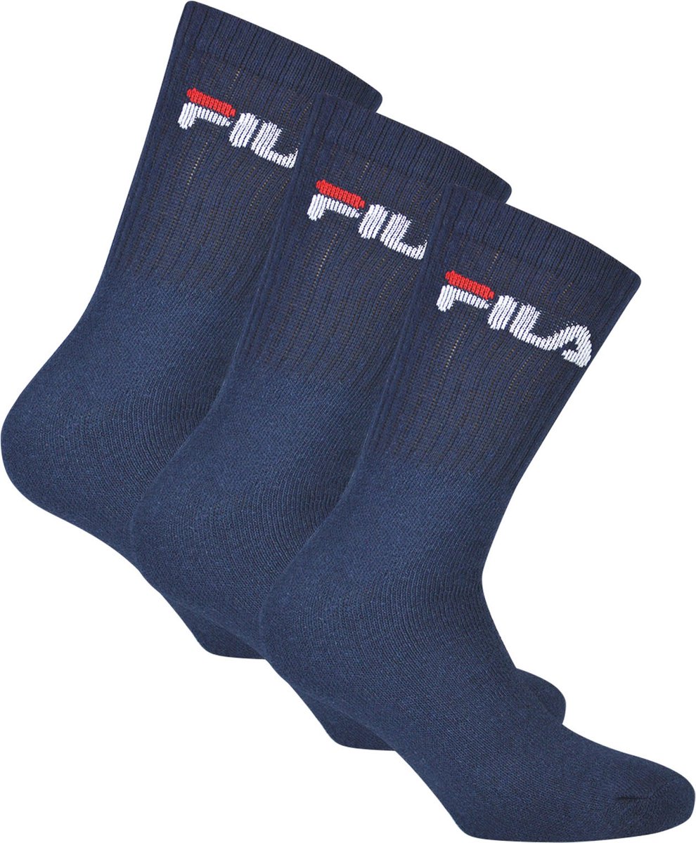3 paar Fila heren sportsokken tennissokken sokken F9505 Marineblauw