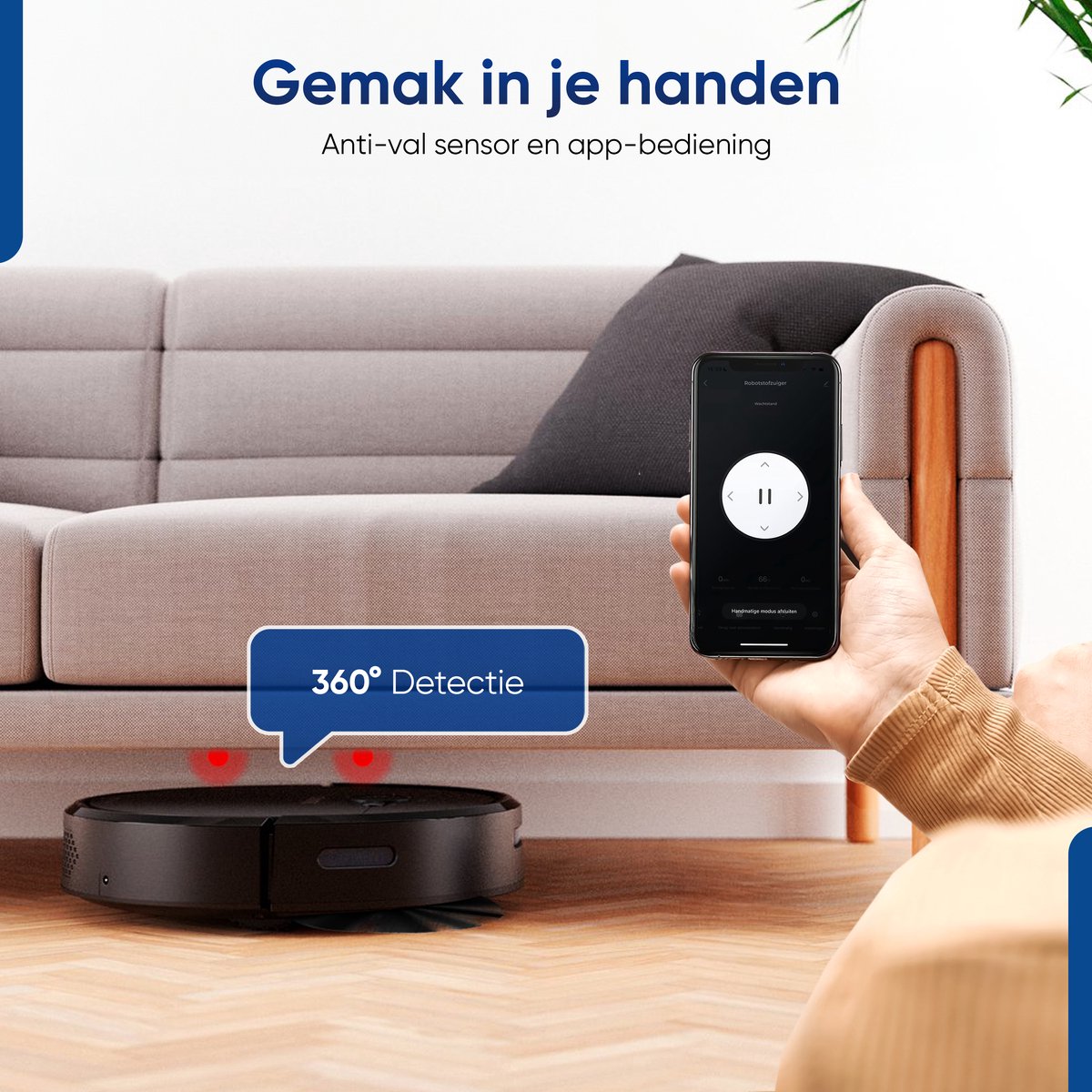 Heevey Robotstofzuiger met dweilfunctie - Automatisch oplaadstation - Dweilrobot - Robotstofzuiger huisdieren — afbeelding 7