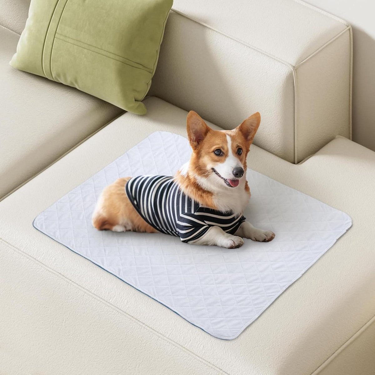 Wasbare incontinentie-onderlegger 104 x 104 cm - super absorberend en herbruikbaar - huisdieren ouderen kinderen - universeel - puppytrainingsonderleggers incontinentie onderlegger