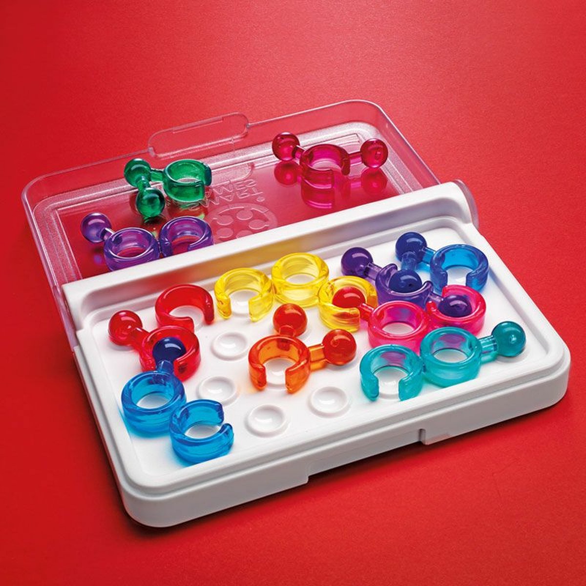 SmartGames IQ-Link puzzel: compact denkspel met 120 opdrachten thumbnail 4